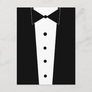 Tuxedo Elegant Formal Post Kaart