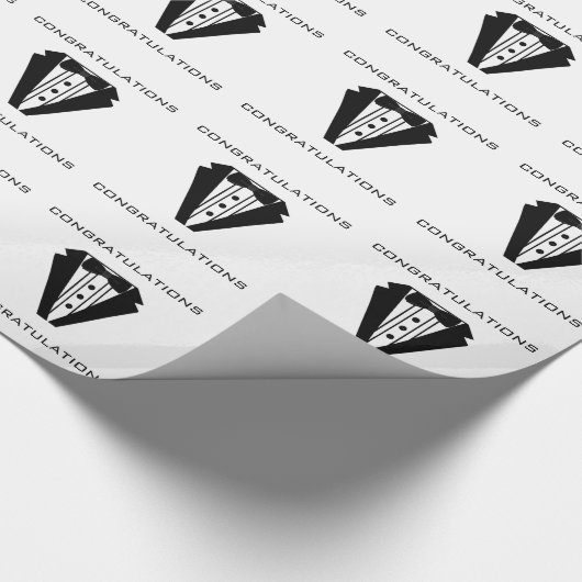 Tuxedo, gefeliciteerd cadeaupapier (Hoek)