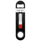 Tuxedo Getuige Bedankt Trouwflesopener Speed Flessenopener (Voorkant)