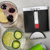 Tuxedo getuige vrijgezellenfeest huwelijks- bier k blikjeskoeler