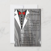 Tuxedo gray Silver Bachelor Party (Voorkant)