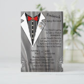 Tuxedo gray Silver Bachelor Party (Staand voorkant)