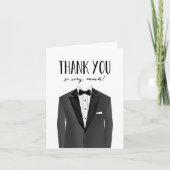 Tuxedo Groom | Carte de remerciements (Devant)