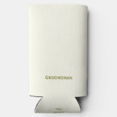 Tuxedo Groomsmen Wedding Koelbox (Achterkant)