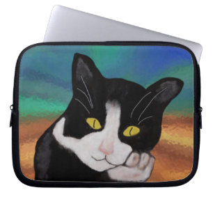 Tuxedo-hoes voor de kattelaptop laptop sleeve
