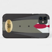 Tuxedo iPhone 5S Monogram Hoesje (Achterkant (horizontaal))