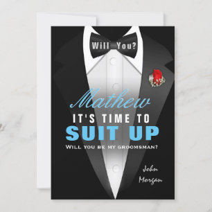 Tuxedo is mijn Groomsman Kaart