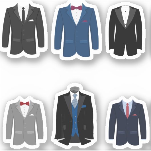 Tuxedo Jacket Stickers (Voorkant)