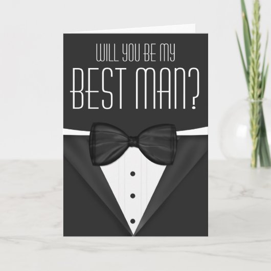 Tuxedo, jij wordt mijn beste man bruiloft (Voorkant)