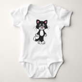 Tuxedo-kat-baby-bodysuit Romper (Voorkant)