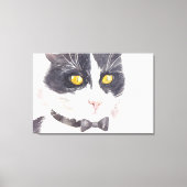 Tuxedo-kat Canvas Afdruk (Voorkant)