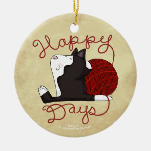 Tuxedo Kat- Happy Days Keramisch Ornament