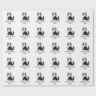 "Tuxedo Kat Harde Hart Schattig Katten Wrap Papier
