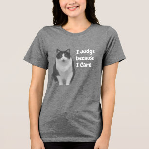 Tuxedo kat I Oordeel Tri-Blend Shirt