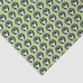 Tuxedo Kat In Venster Schilderen Originele Dierenk Tissuepapier (Detail)