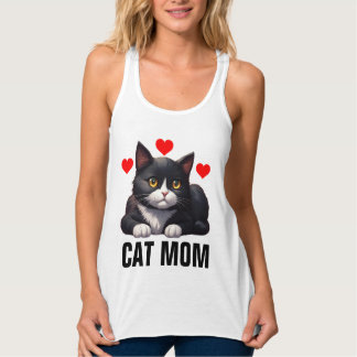 TUXEDO KAT KAT MOEDER T-SHIRT TANK TOP