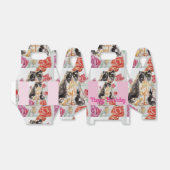 Tuxedo Kat Leuke Rozen Bloemen Katten Waterverf Ro Bedankdoosjes (Uitgevouwen)