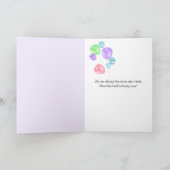 Tuxedo Kat met Verjaardagsballon Kaart (Binnen)