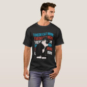 Tuxedo Kat Moederdag voor Beste Kat Moeder Ooit T-shirt (Voorkant volledig)