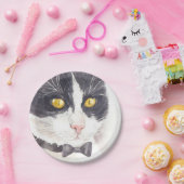 Tuxedo-kat Papieren Bordje (Feest)