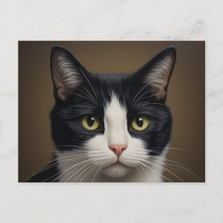 Tuxedo kat postkaart kunst