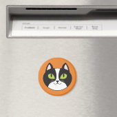 Tuxedo kat ronde magneet (Insitu (Vaatwasser))