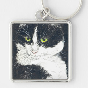 Tuxedo-kat Sleutelhanger