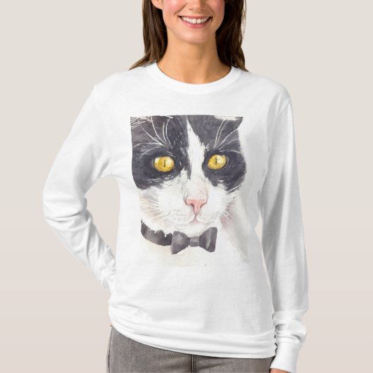 Tuxedo-kat T-shirt (Voorkant)