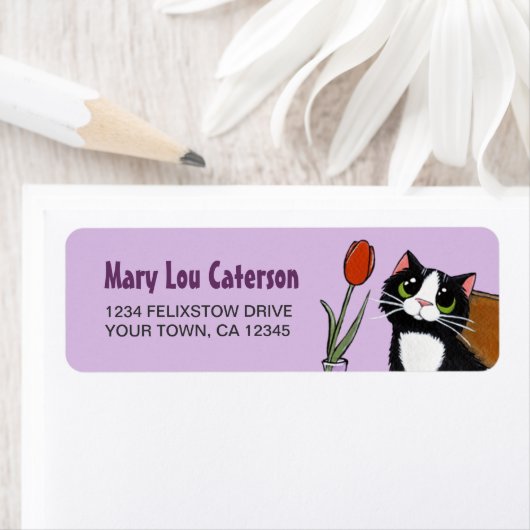 Tuxedo kat & tulp | Label retouradres (Insitu)