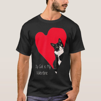 Tuxedo Kat Valentijnshart voor Kitten en Dier T-shirt