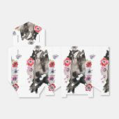 Tuxedo Kat Zwarte Witte Katten Verjaardag Bedankdoosjes (Uitgevouwen)