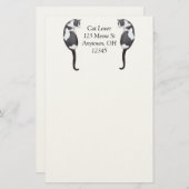  Tuxedo Katten Briefpapier (Voorkant / Achterkant)
