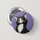 Tuxedo Kitten Button (Voorkant /achterkant)