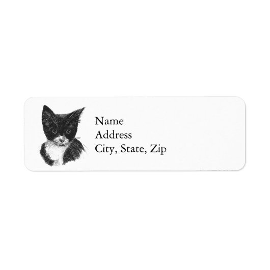 Tuxedo Kitten Etiket (Voorkant)