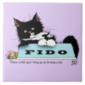 Tuxedo Kitten Hondenkom Tegeltje (Voorkant)