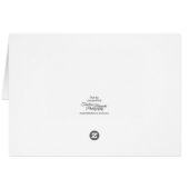 Tuxedo Kitten Tinsel et Carte de remerciements d'é (Dos Horizontal)