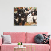 Tuxedo Kittens Canvas Afdruk (Insitu (Woonkamer))