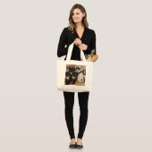 Tuxedo Kittens Grote Tote Bag (Voorkant (model))