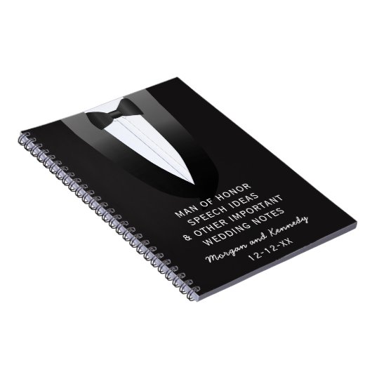 Tuxedo Man van het Notitieboek van het Honor Weddi (Rechterzijde)