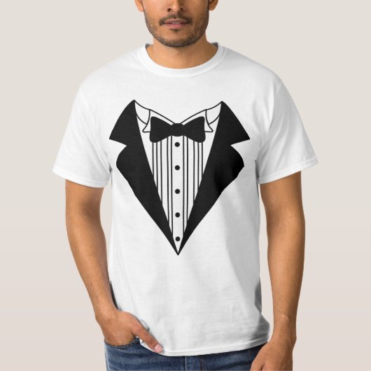 Tuxedo Mannen T-Shirt (Voorkant)