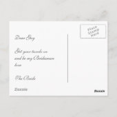Tuxedo Mariage Be My Bridesman Invitation (Dos)
