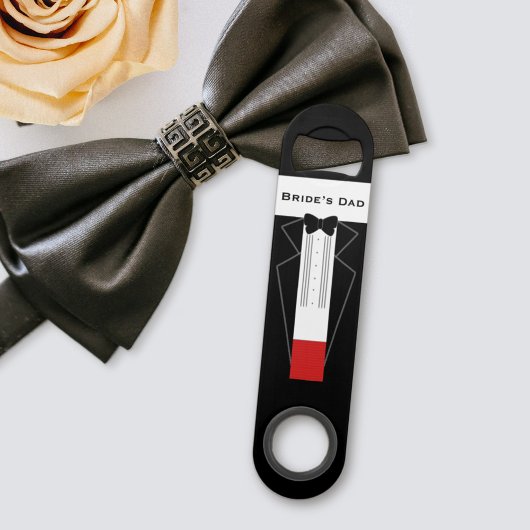 Tuxedo Mariage père de la mariée Favor Bar Key