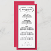 Tuxedo Menu in het klassieke rood (Voorkant / Achterkant)