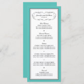 Tuxedo menu Mariage en Turquoise et Gris (Devant / Derrière)