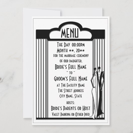 Tuxedo - Menu (Ontgrendeld) Kaart (Voorkant)