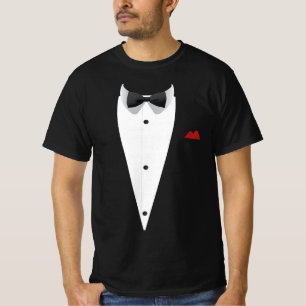 Tuxedo met Bowtie voor bruiloft Nieuwjaar T-shirt
