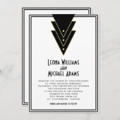 Tuxedo Modern Art Deco Kaart (Voorkant / Achterkant)