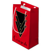 Tuxedo Modern Art Deco Klein Cadeauzakje (Achterkant Gekanteld)