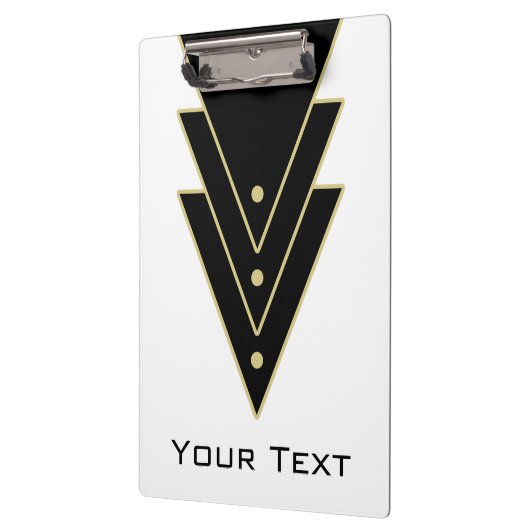 Tuxedo Modern Art Deco Klembord (Links)