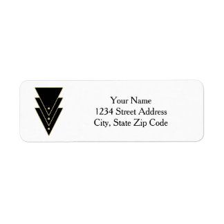 Tuxedo moderne art deco stijl etiket